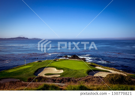 Pebble Beach golf course, Monterey, California, usa Pebble Beach golf course, Monterey, California, usa 130770821