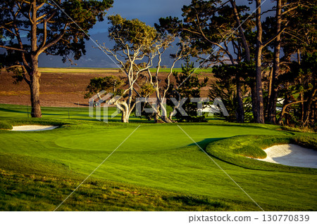 Pebble Beach golf course, Monterey, California, usa Pebble Beach golf course, Monterey, California, usa 130770839