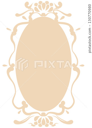 Light orange elegant frame 130770980