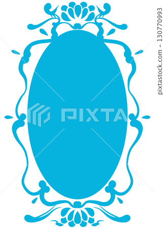 Light blue elegant frame 130770993