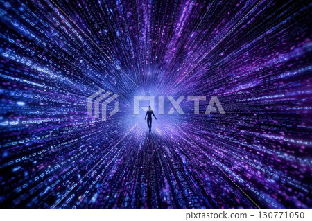 AI, big data, space, humans, life, networks 130771050