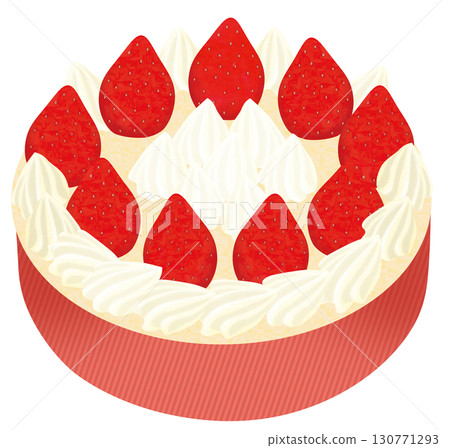 Strawberry cake 130771293