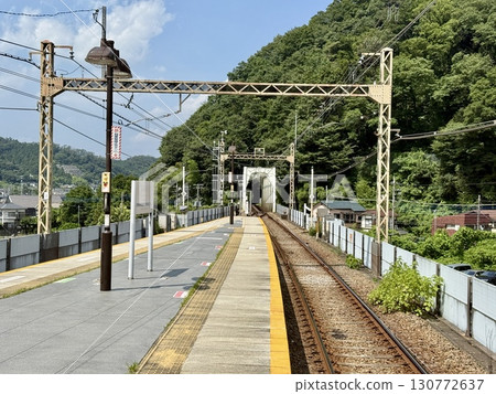 Takaosanguchi Station platform, summer 2025 Takaosanguchi Station platform, summer 2025 130772637
