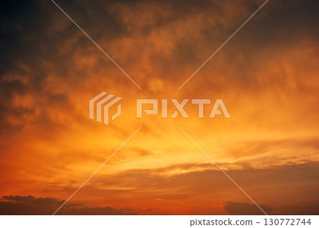 Colorful cloudy sky at sunset. Gradient color. Sky texture, abst Colorful cloudy sky at sunset. Gradient color. Sky texture, abst 130772744