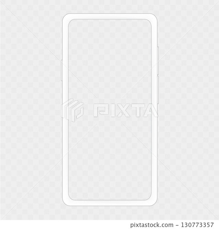 white smartphone mockup isolated white smartphone mockup isolated 130773357