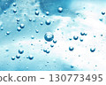Underwater structure. Air oxygen bubbles in water. Macro 130773495