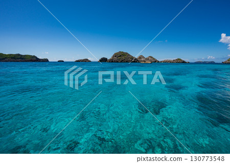 Beautiful sea near the southern islands of Ogasawara, Tokyo Beautiful sea near the southern islands of Ogasawara, Tokyo 130773548