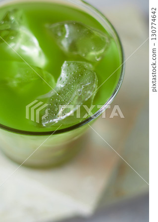 Close up pure matcha green tea 130774642