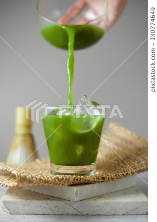 Close up pure matcha green tea Close up pure matcha green tea 130774649
