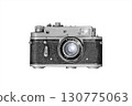 Retro camera isolated on white background 130775063