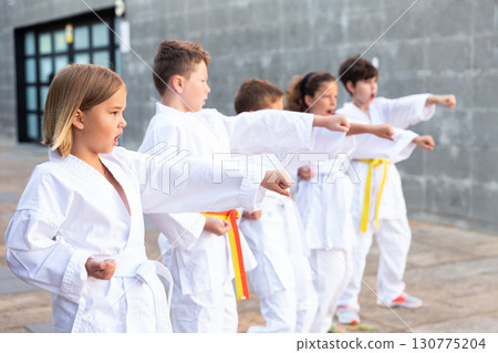 Kids doing kata Kids doing kata 130775204