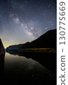 The Milky Way reflected in the rice fields 130775669