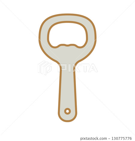 簡單的開瓶器圖示插圖 簡單的開瓶器圖示插圖 130775776