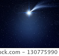 Star of Bethlehem or Christmas star on starry sky 130775990