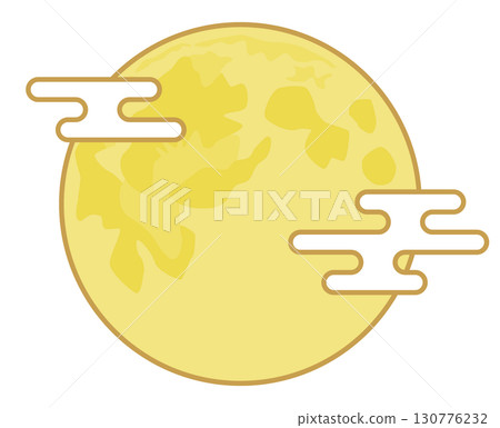 Full moon and haze_with main line Full moon and haze_with main line 130776232