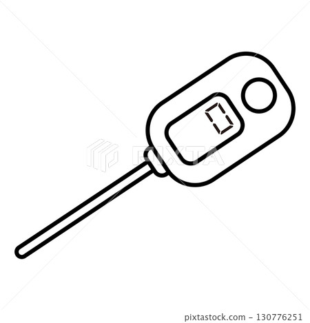 簡單的烹飪溫度計插圖 簡單的烹飪溫度計插圖 130776251