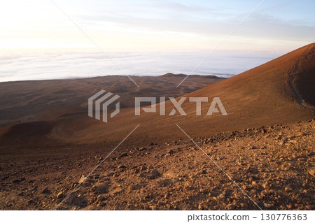 The summit slopes of Mauna Kea on the Big Island of Hawaii The summit slopes of Mauna Kea on the Big Island of Hawaii 130776363