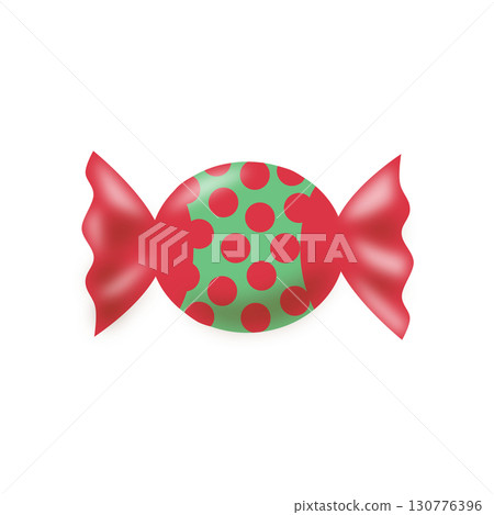 紅色和綠色的糖果 130776396