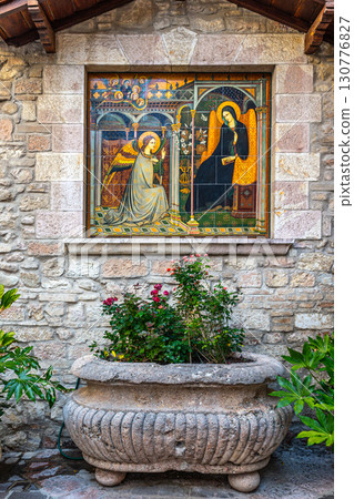 Sacred Medieval Fresco 130776827