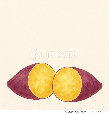 地瓜系列：碎烤地瓜底型背景 130777195