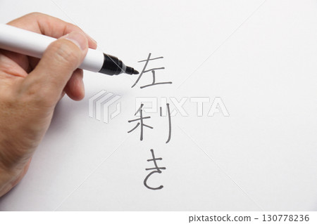 When left-handed people write vertically 130778236