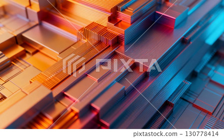 Abstract and cutting-edge images for presentations and materials 130778414