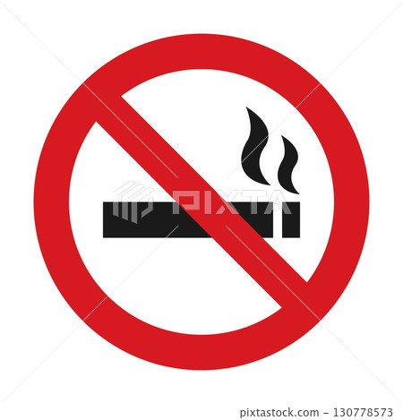 No smoking sign icon vector illustration 130778573