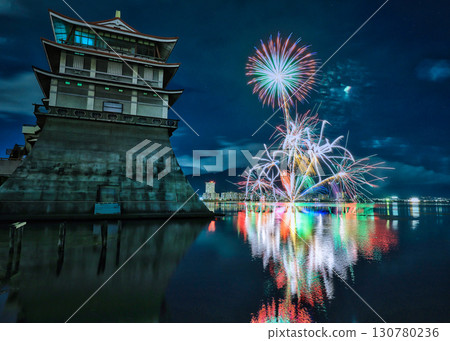Lake Biwa Cultural Center and Biwakoi Fireworks Lake Biwa Cultural Center and Biwakoi Fireworks 130780236