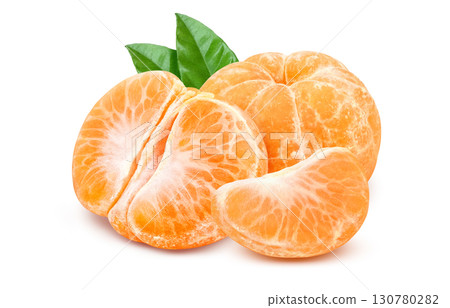 Mandarin orange illustration realistic fruit 130780282