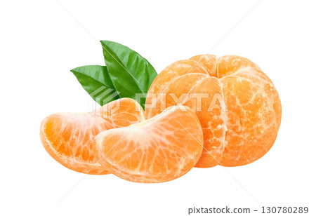 橘子插畫逼真的水果 130780289