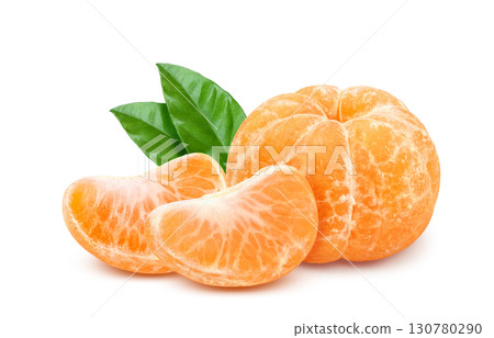 橘子插畫逼真的水果 130780290