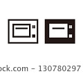 Set of microwave oven icons 130780297