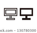 Set of TV monitor icons 130780300