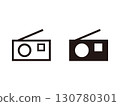 Set of radio icons 130780301