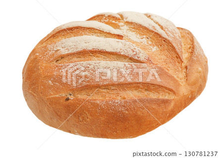 Fresh grain bread isolate on white background. Fresh grain bread isolate on white background. 130781237