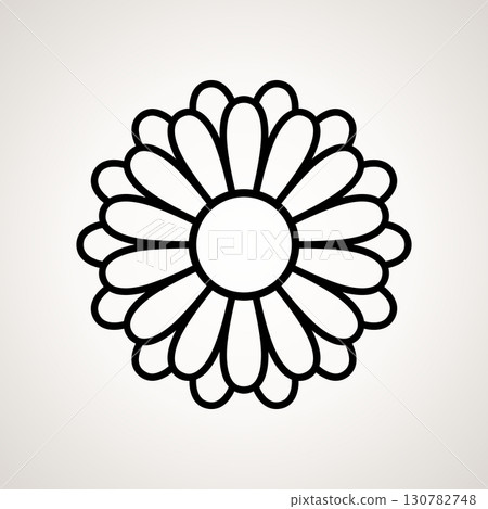 Flower Outline Flower Outline 130782748