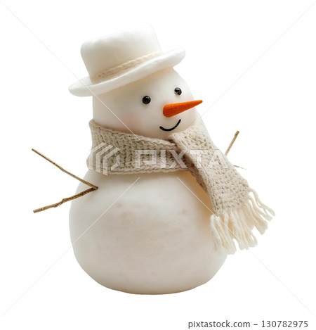 Snowman stuffed toy (hat and scarf) 130782975