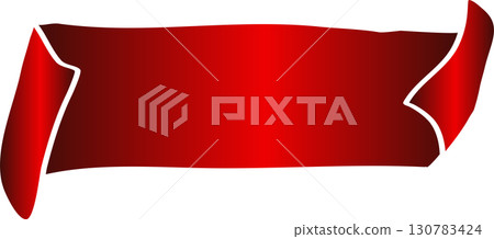 Red price tag ribbon and banner Red price tag ribbon and banner 130783424