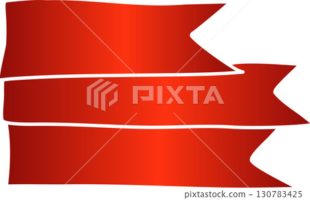 Red price tag ribbon and banner Red price tag ribbon and banner 130783425