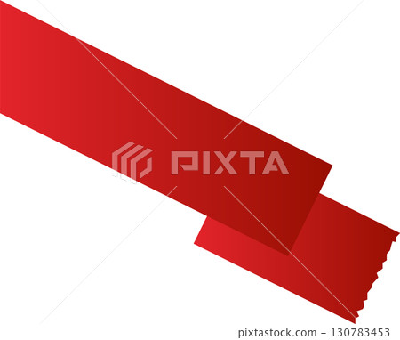 Red price tag ribbon and banner Red price tag ribbon and banner 130783453