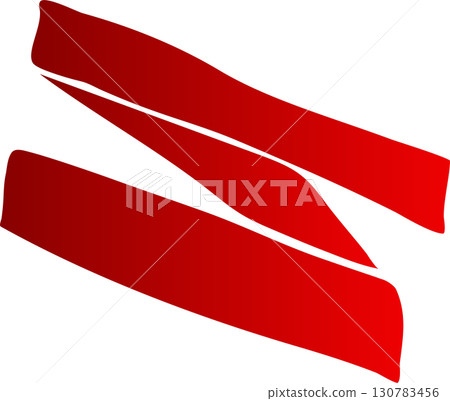 Red price tag ribbon and banner 130783456