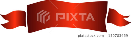 Red price tag ribbon and banner Red price tag ribbon and banner 130783469
