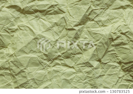 Minimal Grunge Texture of Crumpled Green Wrapping Paper 130783525