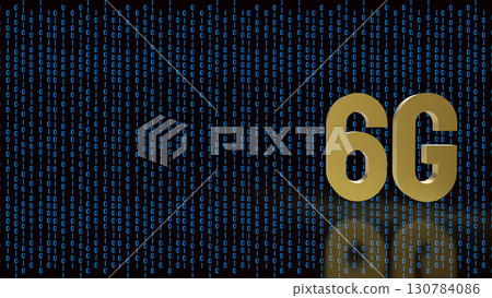 The 6G Technology on Digital background for Technology concept 3d Rendering. 130784086