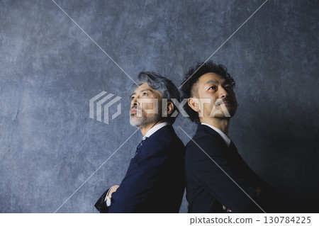Bearded man in a suit 130784225