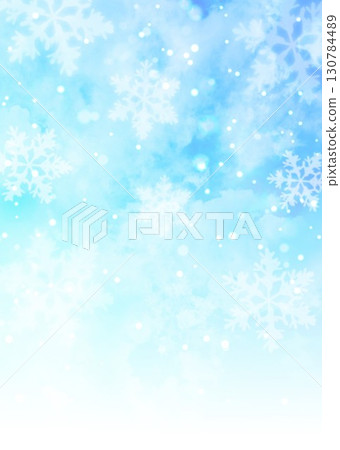 Watercolor snowflakes 130784489