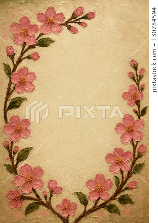 Frame material: Cherry blossoms in full bloom Frame material: Cherry blossoms in full bloom 130784594