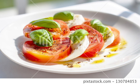 Caprese of tomato and mozzarella 130784853