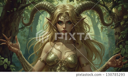 一隻雌性角惡魔 一隻雌性角惡魔 130785293