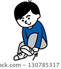 Put on shoes | Dressing action card and visual support icon (Put on shoes) 130785317